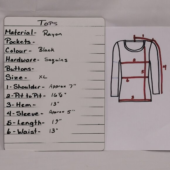 Crocheted with Sequined Trim Bolero Size M EUC #107 - Picture 8 of 8